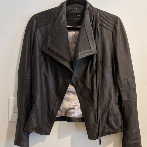 Elie Tahari Jackets & Blazers - ⛔ SOLD ⛔ Elie Tahari Moto Leather Jacket